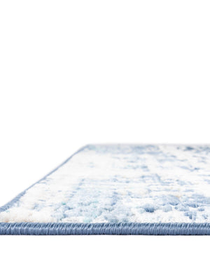Blue 6' 1 x 9' 2 Malibu Rectangle Area Rug 70% Polypropylene & 30% Polyester Colorful Modern Carpet for Living, Dining, Office, Bedrooms for Sale at Rug Engine
