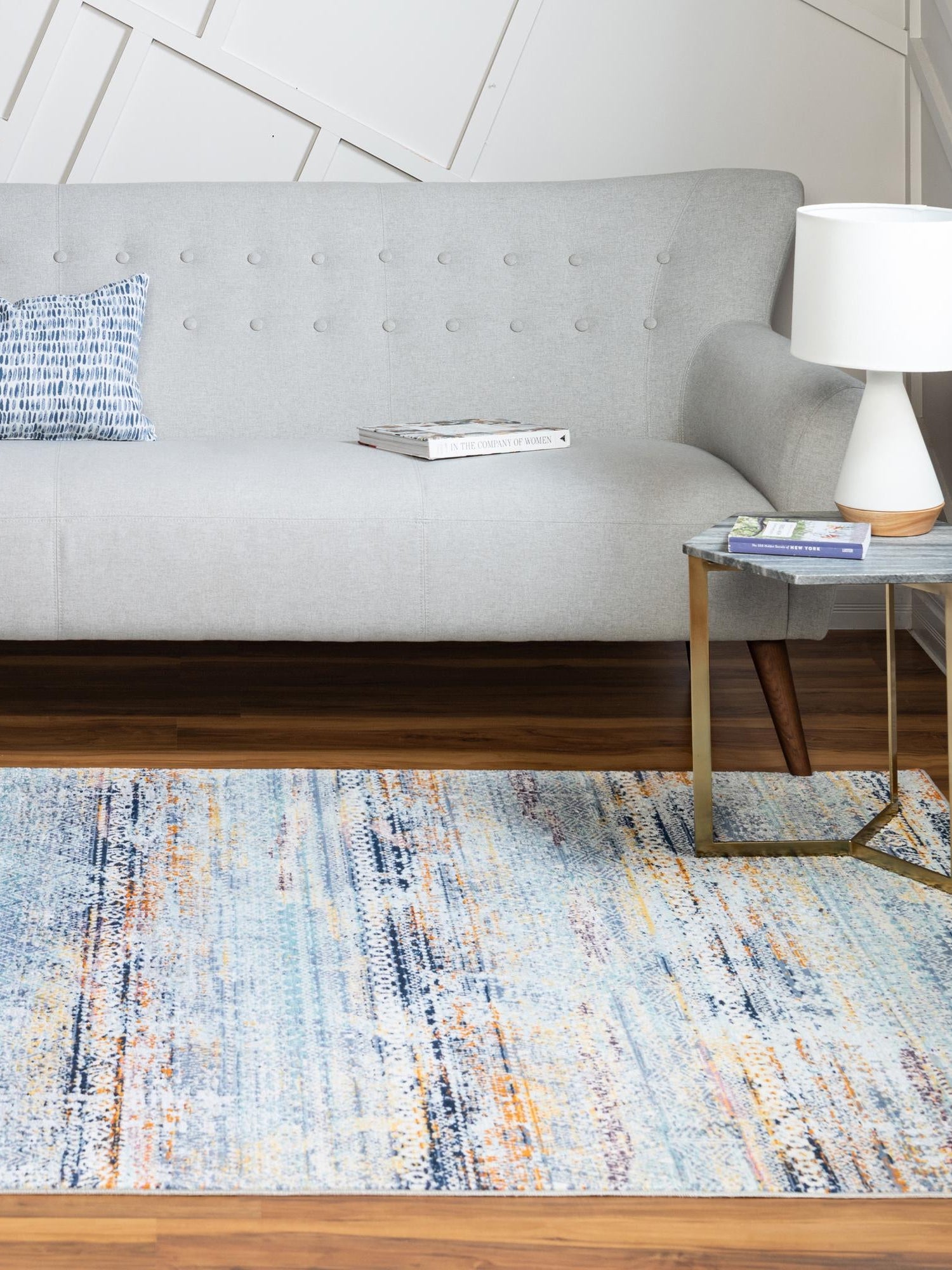 Multicolor 5' 1 x 7' 10 Malibu Rectangle Area Rug 70% Polypropylene & 30% Polyester Colorful Modern Carpet for Living, Dining, Office, Bedrooms for Sale at Rug Engine