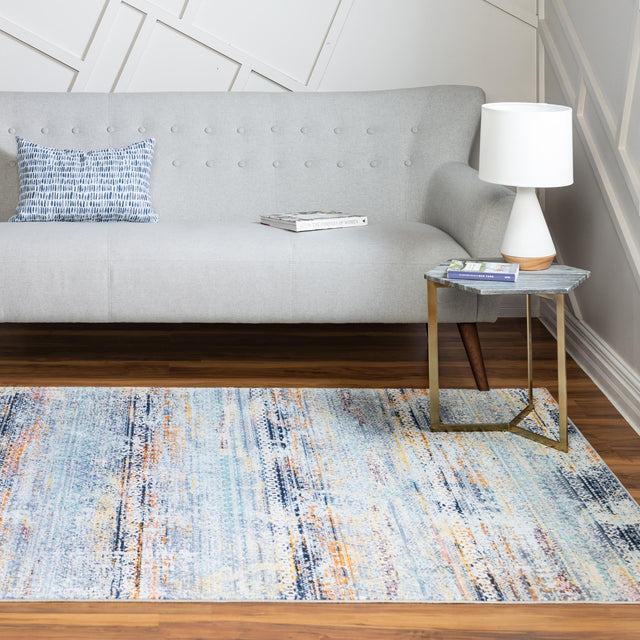 Multicolor 5' 1 x 7' 10 Malibu Rectangle Area Rug 70% Polypropylene & 30% Polyester Colorful Modern Carpet for Living, Dining, Office, Bedrooms for Sale at Rug Engine