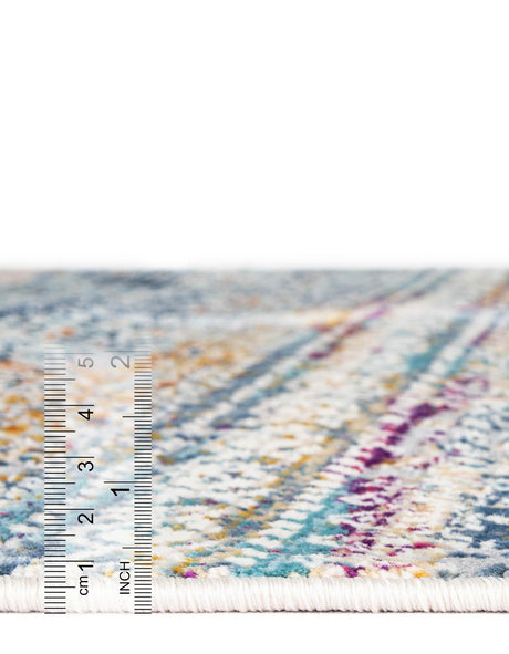 Multicolor 9' x 12' Malibu Rectangle Area Rug 70% Polypropylene & 30% Polyester Colorful Modern Carpet for Living, Dining, Office, Bedrooms for Sale at Rug Engine