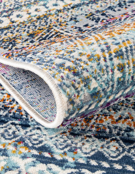 Multicolor 2' x 5' 11 Malibu Runner Area Rug 70% Polypropylene & 30% Polyester Colorful Modern Carpet for Living, Dining, Office, Bedrooms for Sale at Rug Engine