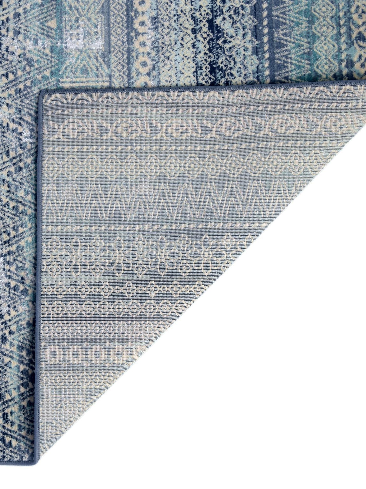 Blue 8' x 9' 10 Malibu Rectangle Area Rug 70% Polypropylene & 30% Polyester Colorful Modern Carpet for Living, Dining, Office, Bedrooms for Sale at Rug Engine