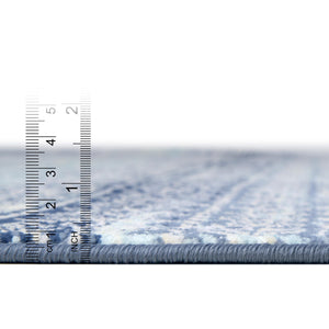 Blue 2' x 5' 11 Malibu Runner Area Rug 70% Polypropylene & 30% Polyester Colorful Modern Carpet for Living, Dining, Office, Bedrooms for Sale at Rug Engine