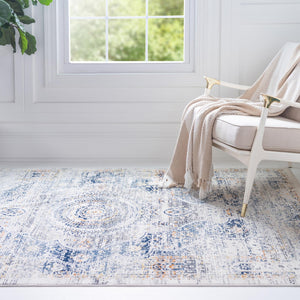 Gray 4' 1 x 5' 11 Budapest Rectangle Area Rug 70% Polypropylene & 30% Polyester With Cotton Backing Traditional Classical Room Carpet for Sale at Rug Engine