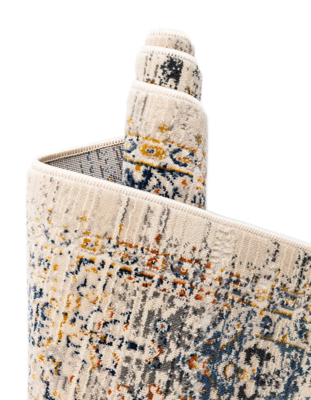 Gray 5' 1 x 7' 10 Budapest Rectangle Area Rug 70% Polypropylene & 30% Polyester With Cotton Backing Traditional Classical Room Carpet for Sale at Rug Engine