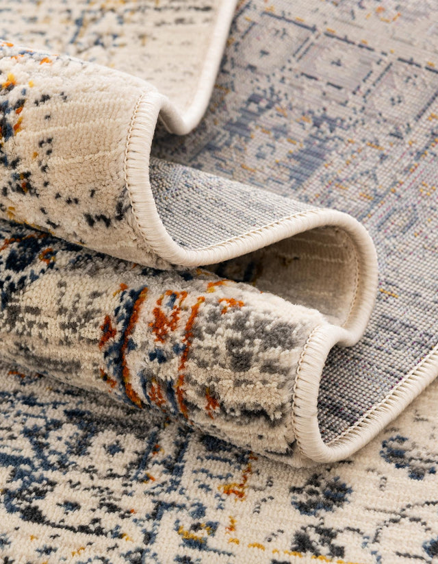 Gray 5' 1 x 7' 10 Budapest Rectangle Area Rug 70% Polypropylene & 30% Polyester With Cotton Backing Traditional Classical Room Carpet for Sale at Rug Engine