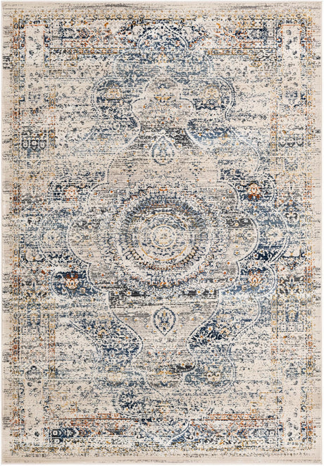 Gray 5' 1 x 7' 10 Budapest Rectangle Area Rug 70% Polypropylene & 30% Polyester With Cotton Backing Traditional Classical Room Carpet for Sale at Rug Engine