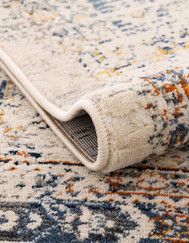 Gray 5' 1 x 5' 1 Budapest Round Area Rug 70% Polypropylene & 30% Polyester With Cotton Backing Traditional Classical Room Carpet for Sale at Rug Engine