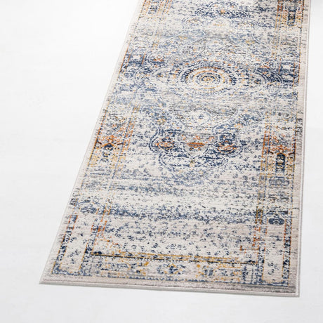 Gray 2' x 5' 11 Budapest Runner Area Rug 70% Polypropylene & 30% Polyester With Cotton Backing Traditional Classical Room Carpet for Sale at Rug Engine