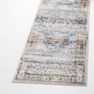 Gray 2' 7 x 9' 10 Budapest Runner Area Rug 70% Polypropylene & 30% Polyester With Cotton Backing Traditional Classical Room Carpet for Sale at Rug Engine