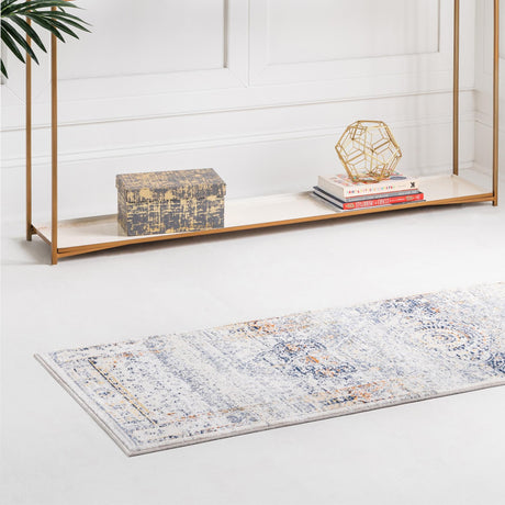 Gray 2' 7 x 9' 10 Budapest Runner Area Rug 70% Polypropylene & 30% Polyester With Cotton Backing Traditional Classical Room Carpet for Sale at Rug Engine