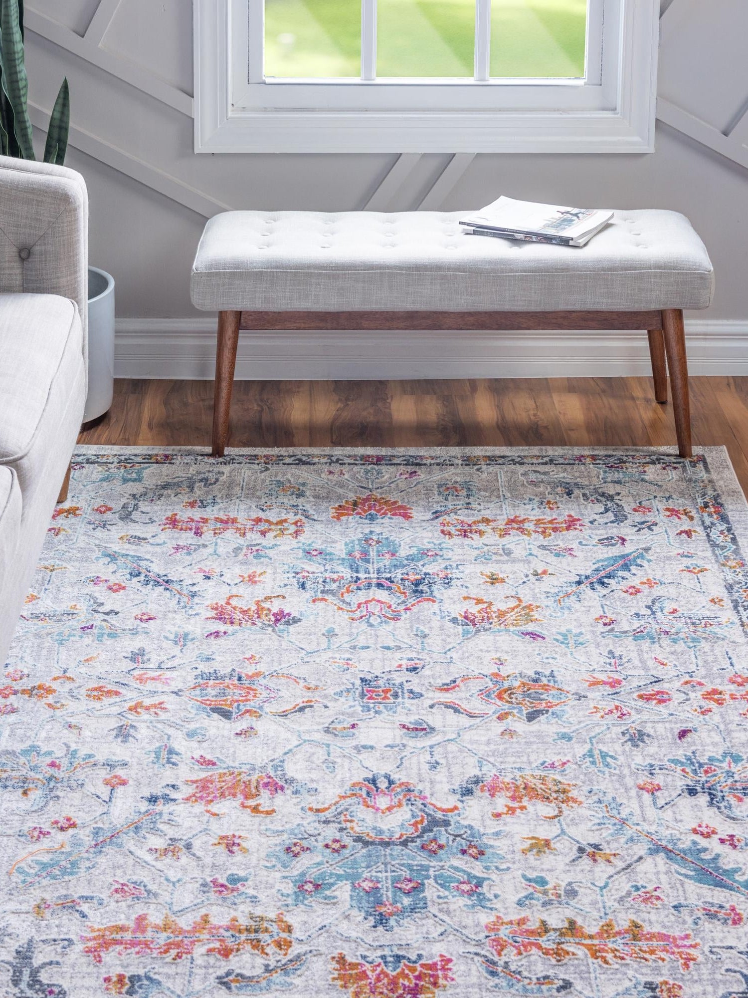 Ivory 4' 1 x 5' 11 Budapest Rectangle Area Rug 70% Polypropylene & 30% Polyester With Cotton Backing Traditional Classical Room Carpet for Sale at Rug Engine