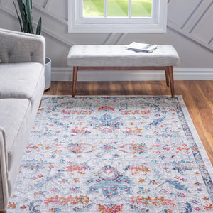 Ivory 4' 1 x 5' 11 Budapest Rectangle Area Rug 70% Polypropylene & 30% Polyester With Cotton Backing Traditional Classical Room Carpet for Sale at Rug Engine