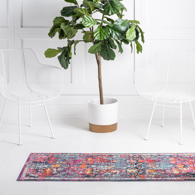 Red 2' x 5' 11 Budapest Runner Area Rug 70% Polypropylene & 30% Polyester With Cotton Backing Traditional Classical Room Carpet for Sale at Rug Engine
