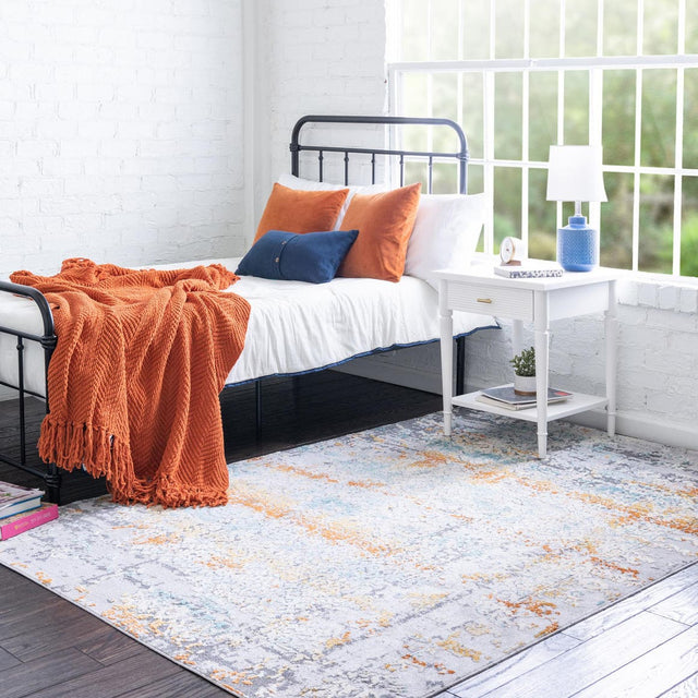 Gray 9' x 12' Budapest Rectangle Rug