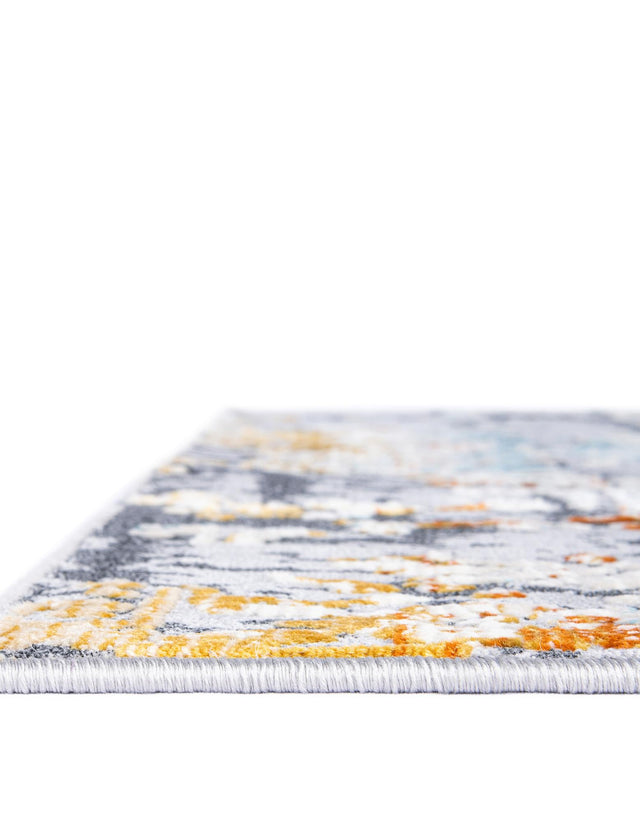 Gray 3' 7 x 5' 3 Budapest Rectangle Area Rug 70% Polypropylene & 30% Polyester With Cotton Backing Traditional Classical Room Carpet for Sale at Rug Engine