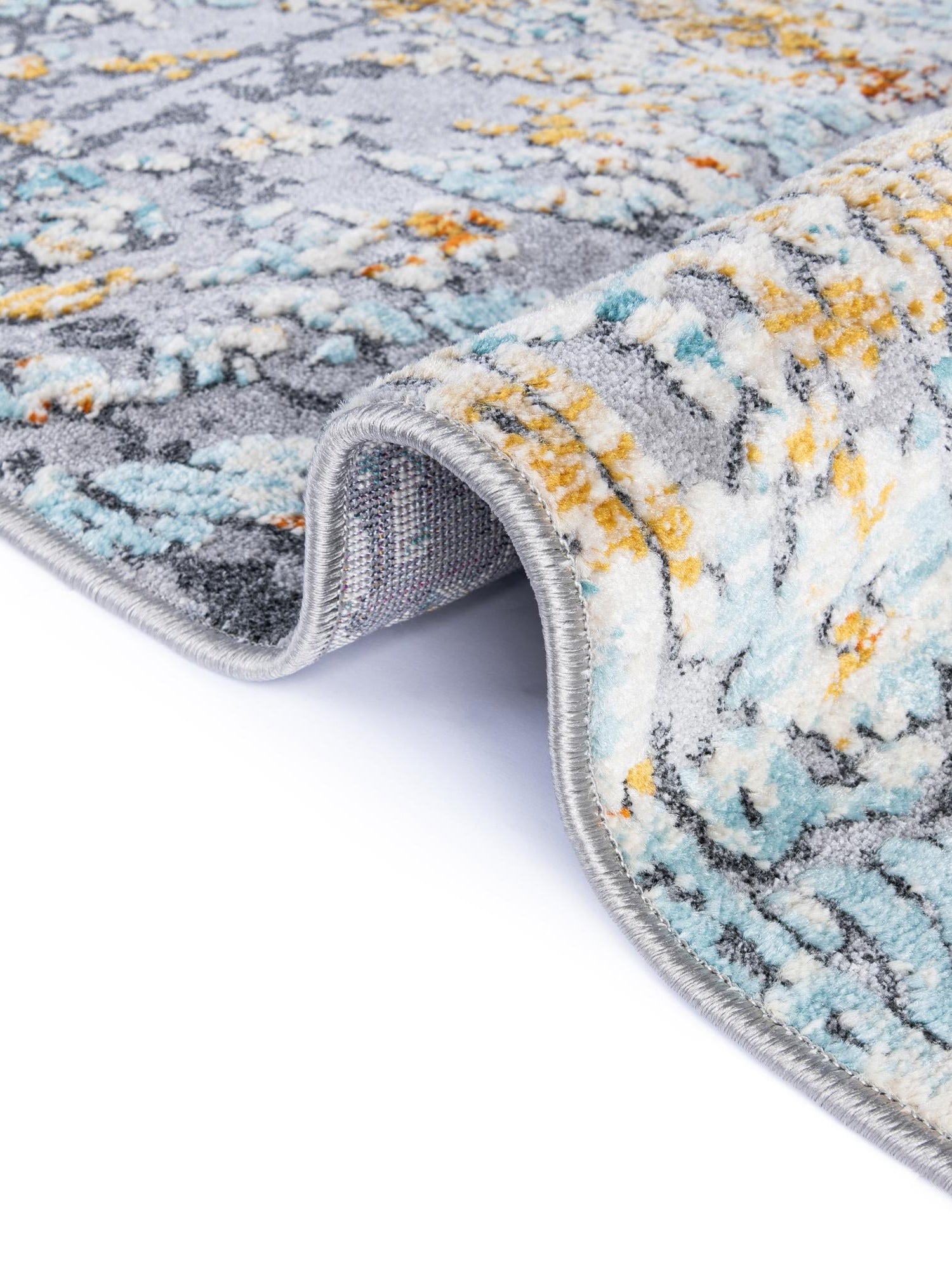 Gray 3' 7 x 5' 3 Budapest Rectangle Area Rug 70% Polypropylene & 30% Polyester With Cotton Backing Traditional Classical Room Carpet for Sale at Rug Engine
