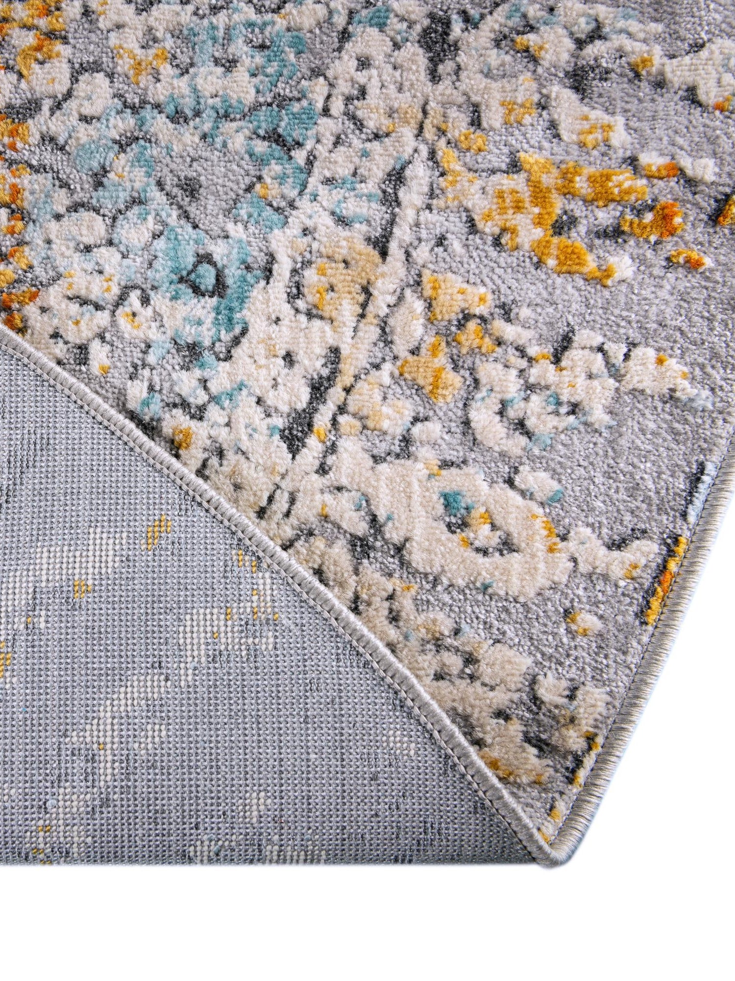 Gray 5' 1 x 5' 1 Budapest Round Area Rug 70% Polypropylene & 30% Polyester With Cotton Backing Traditional Classical Room Carpet for Sale at Rug Engine