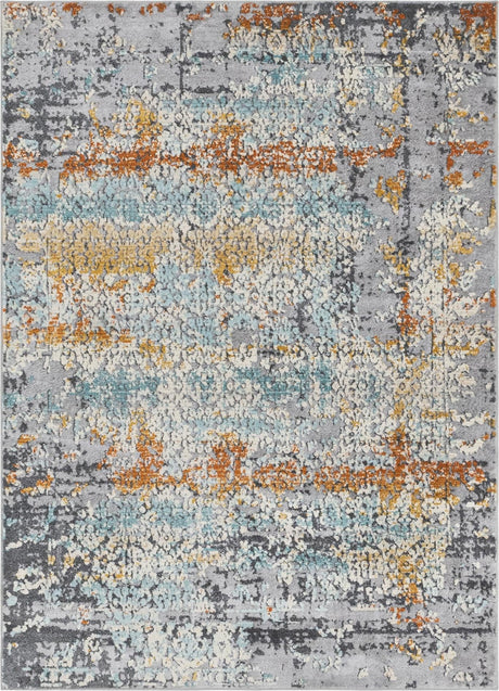 Gray 4' 1 x 5' 11 Budapest Rectangle Area Rug 70% Polypropylene & 30% Polyester With Cotton Backing Traditional Classical Room Carpet for Sale at Rug Engine