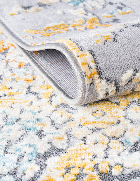 Gray 2' 7 x 9' 10 Budapest Runner Area Rug 70% Polypropylene & 30% Polyester With Cotton Backing Traditional Classical Room Carpet for Sale at Rug Engine