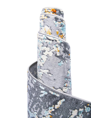 Gray 2' 7 x 9' 10 Budapest Runner Area Rug 70% Polypropylene & 30% Polyester With Cotton Backing Traditional Classical Room Carpet for Sale at Rug Engine