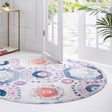 Multicolor 5' 1 x 5' 1 Budapest Round Area Rug 70% Polypropylene & 30% Polyester With Cotton Backing Traditional Classical Room Carpet for Sale at Rug Engine