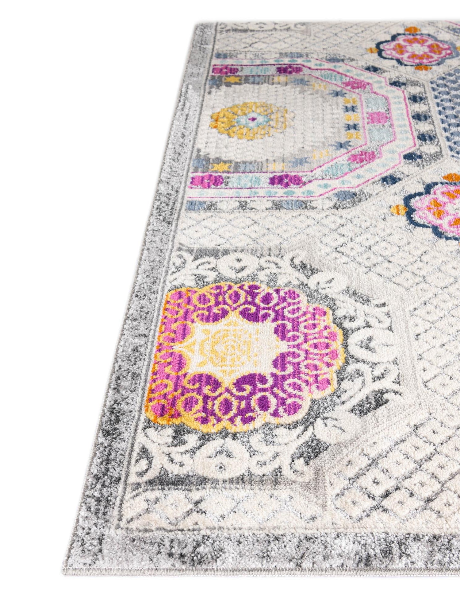 Multicolor 2' x 5' 11 Budapest Runner Area Rug 70% Polypropylene & 30% Polyester With Cotton Backing Traditional Classical Room Carpet for Sale at Rug Engine