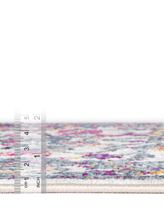 Ivory 5' 1 x 5' 1 Budapest Round Area Rug 70% Polypropylene & 30% Polyester With Cotton Backing Traditional Classical Room Carpet for Sale at Rug Engine