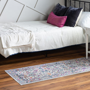 Ivory 2' x 5' 11 Budapest Runner Area Rug 70% Polypropylene & 30% Polyester With Cotton Backing Traditional Classical Room Carpet for Sale at Rug Engine