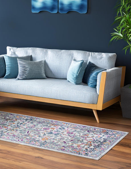 Ivory 2' 2 x 8' Budapest Runner Area Rug 70% Polypropylene & 30% Polyester With Cotton Backing Traditional Classical Room Carpet for Sale at Rug Engine