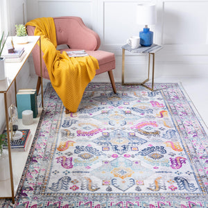 Multicolor 5' 1 x 7' 10 Budapest Rectangle Area Rug 70% Polypropylene & 30% Polyester With Cotton Backing Traditional Classical Room Carpet for Sale at Rug Engine