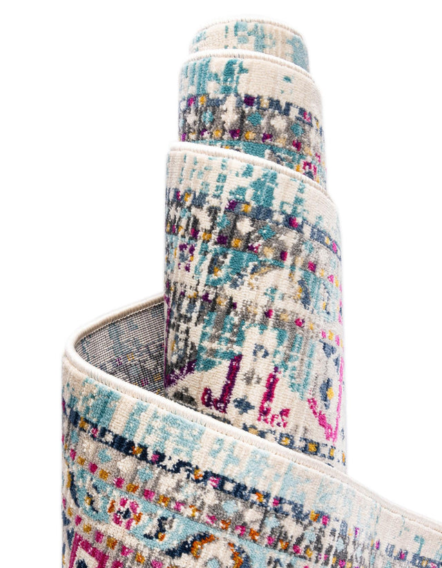 Multicolor 5' 1 x 7' 10 Budapest Rectangle Area Rug 70% Polypropylene & 30% Polyester With Cotton Backing Traditional Classical Room Carpet for Sale at Rug Engine