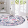 Multicolor 3' 7 x 3' 7 Budapest Round Area Rug 70% Polypropylene & 30% Polyester With Cotton Backing Traditional Classical Room Carpet for Sale at Rug Engine