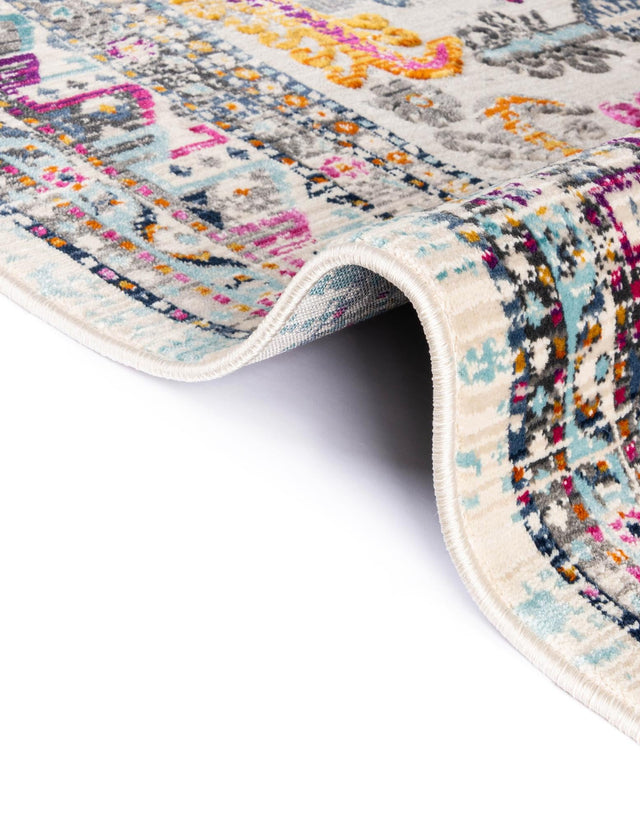 Multicolor 5' 1 x 5' 1 Budapest Round Area Rug 70% Polypropylene & 30% Polyester With Cotton Backing Traditional Classical Room Carpet for Sale at Rug Engine