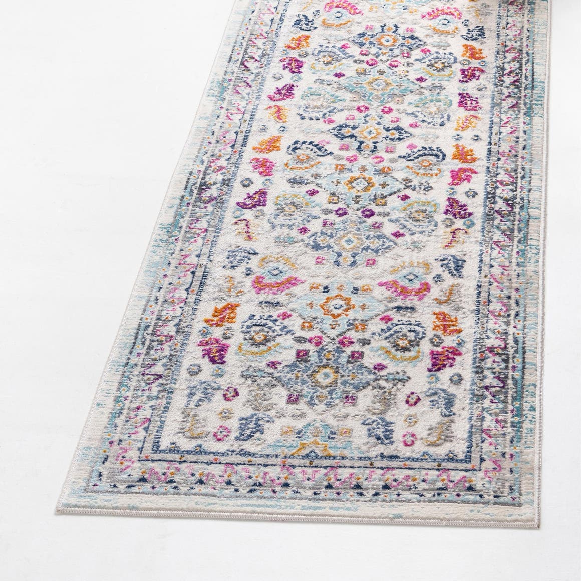 Multicolor 2' x 5' 11 Budapest Runner Area Rug 70% Polypropylene & 30% Polyester With Cotton Backing Traditional Classical Room Carpet for Sale at Rug Engine