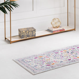 Multicolor 2' 7 x 9' 10 Budapest Runner Area Rug 70% Polypropylene & 30% Polyester With Cotton Backing Traditional Classical Room Carpet for Sale at Rug Engine