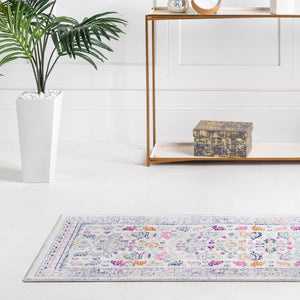 Multicolor 2' 7 x 9' 10 Budapest Runner Area Rug 70% Polypropylene & 30% Polyester With Cotton Backing Traditional Classical Room Carpet for Sale at Rug Engine