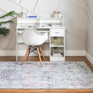 Gray 5' 1 x 7' 10 Budapest Rectangle Area Rug 70% Polypropylene & 30% Polyester With Cotton Backing Traditional Classical Room Carpet for Sale at Rug Engine