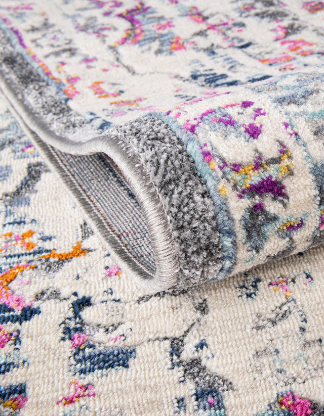 Gray 4' 1 x 5' 11 Budapest Rectangle Area Rug 70% Polypropylene & 30% Polyester With Cotton Backing Traditional Classical Room Carpet for Sale at Rug Engine