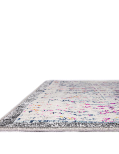 Gray 5' 1 x 7' 10 Budapest Rectangle Area Rug 70% Polypropylene & 30% Polyester With Cotton Backing Traditional Classical Room Carpet for Sale at Rug Engine