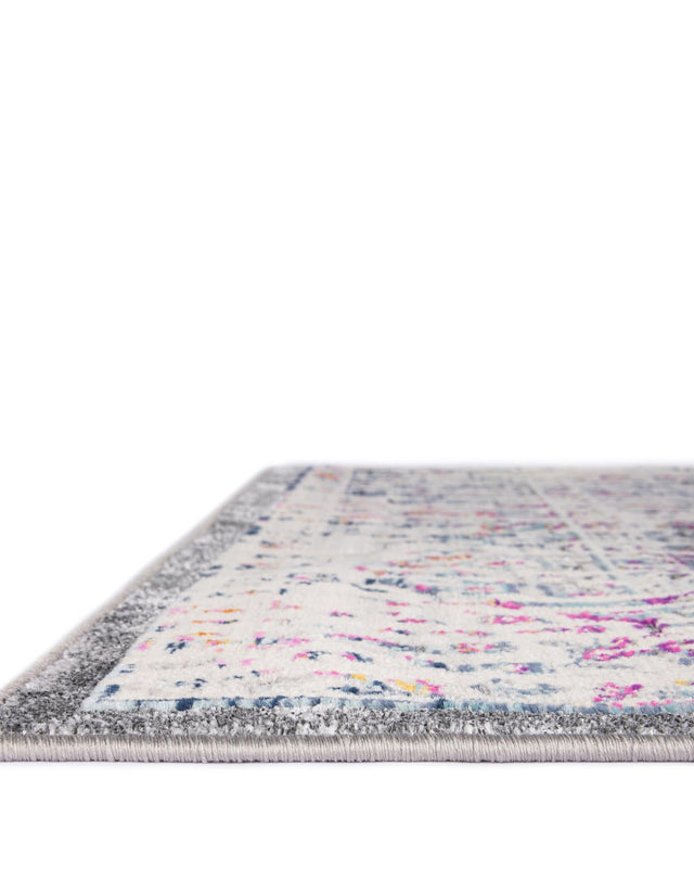 Gray 5' 1 x 7' 10 Budapest Rectangle Area Rug 70% Polypropylene & 30% Polyester With Cotton Backing Traditional Classical Room Carpet for Sale at Rug Engine