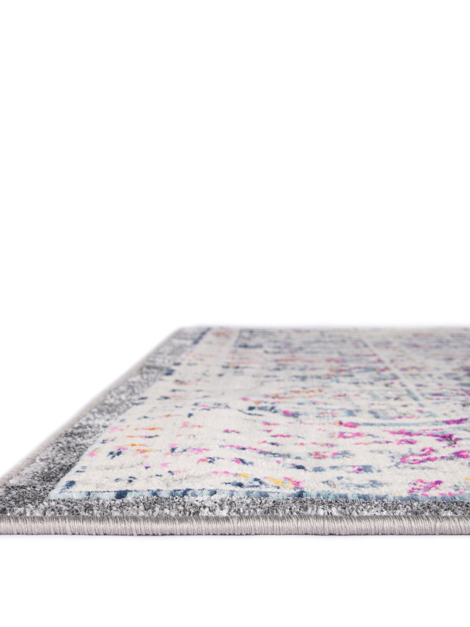 Gray 4' 1 x 5' 11 Budapest Rectangle Area Rug 70% Polypropylene & 30% Polyester With Cotton Backing Traditional Classical Room Carpet for Sale at Rug Engine