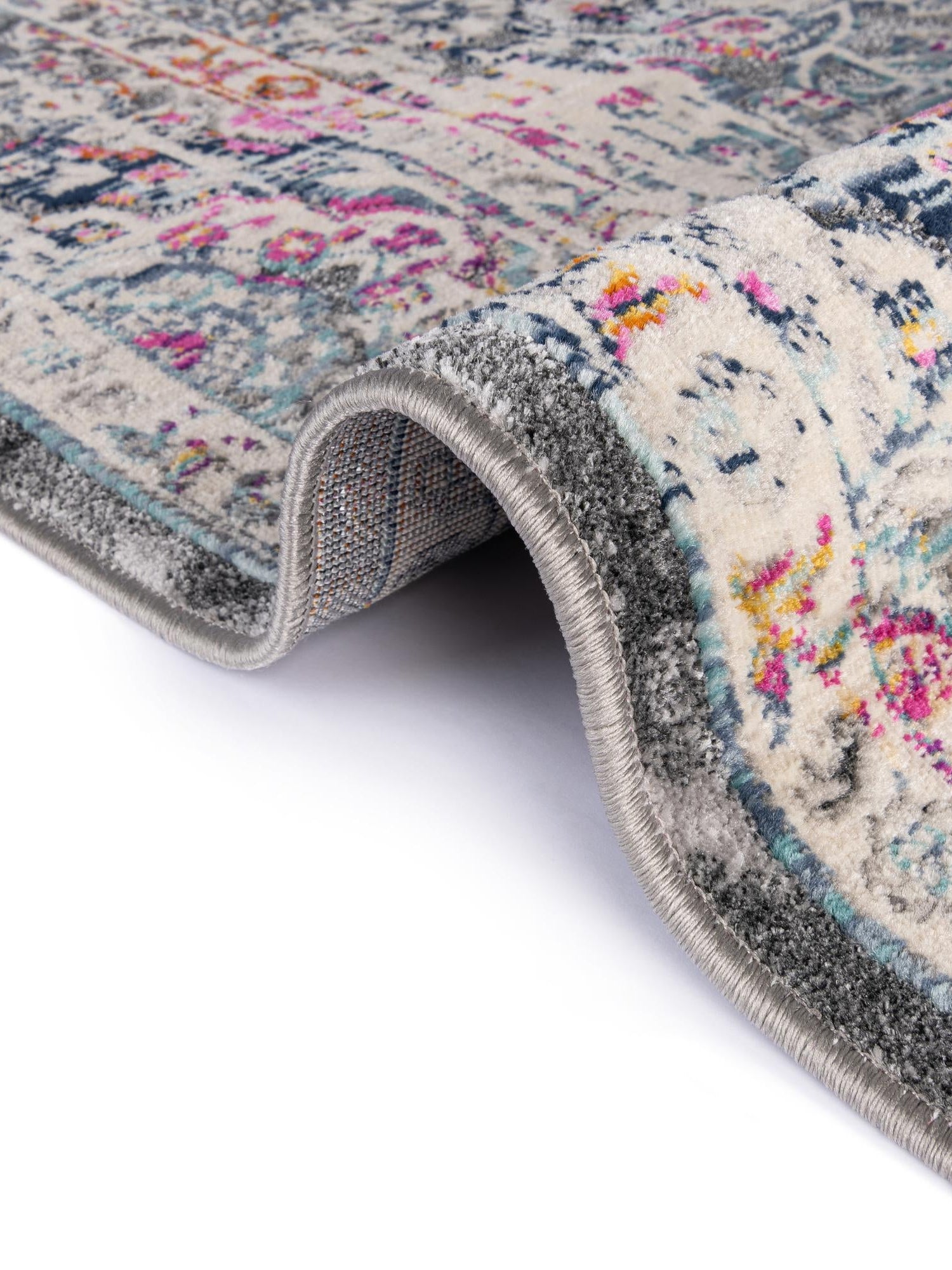 Gray 9' x 12' Budapest Rectangle Area Rug 70% Polypropylene & 30% Polyester With Cotton Backing Traditional Classical Room Carpet for Sale at Rug Engine