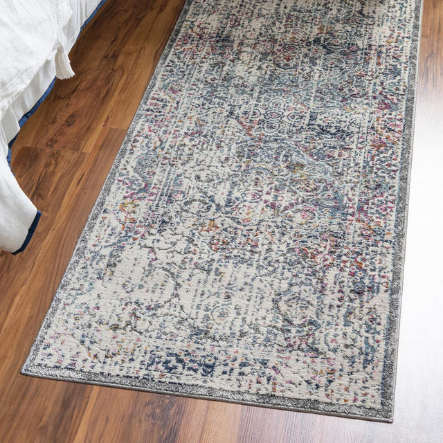 Gray 2' 7 x 9' 10 Budapest Runner Area Rug 70% Polypropylene & 30% Polyester With Cotton Backing Traditional Classical Room Carpet for Sale at Rug Engine