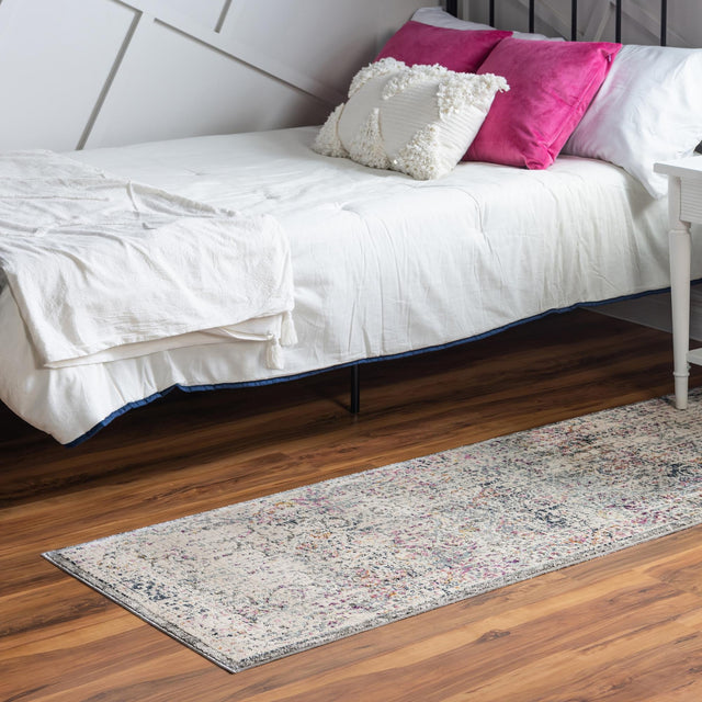 Gray 2' x 5' 11 Budapest Runner Area Rug 70% Polypropylene & 30% Polyester With Cotton Backing Traditional Classical Room Carpet for Sale at Rug Engine