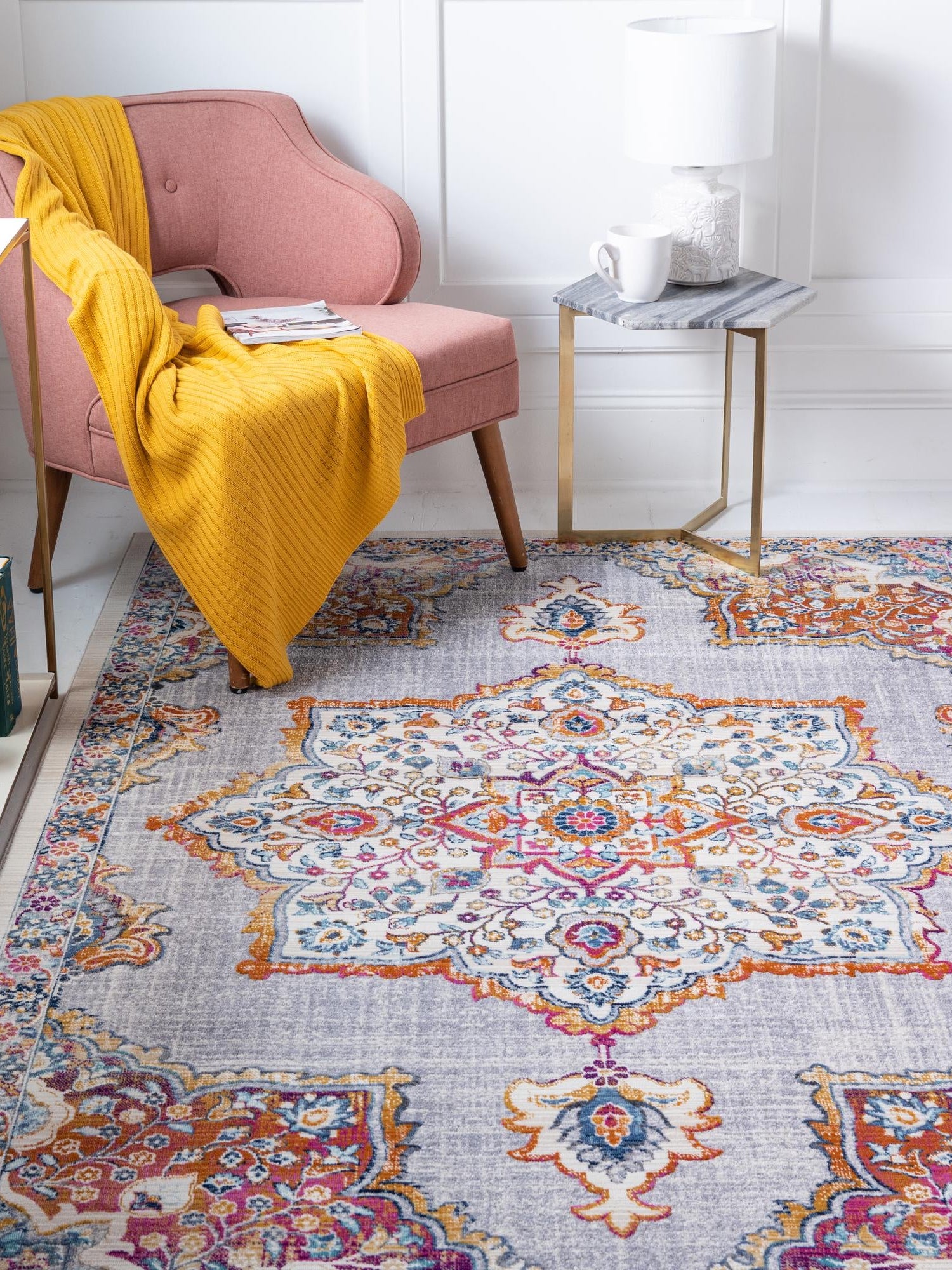 Ivory 3' 7 x 5' 3 Budapest Rectangle Area Rug 70% Polypropylene & 30% Polyester With Cotton Backing Traditional Classical Room Carpet for Sale at Rug Engine