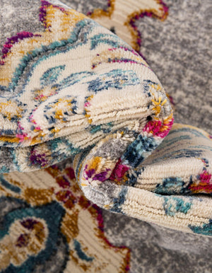 Ivory 4' 1 x 5' 11 Budapest Rectangle Area Rug 70% Polypropylene & 30% Polyester With Cotton Backing Traditional Classical Room Carpet for Sale at Rug Engine