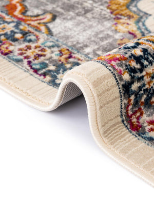 Ivory 9' x 12' Budapest Rectangle Area Rug 70% Polypropylene & 30% Polyester With Cotton Backing Traditional Classical Room Carpet for Sale at Rug Engine