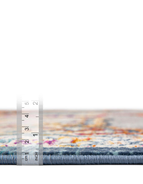 Blue 5' 1 x 7' 10 Budapest Rectangle Area Rug 70% Polypropylene & 30% Polyester With Cotton Backing Traditional Classical Room Carpet for Sale at Rug Engine