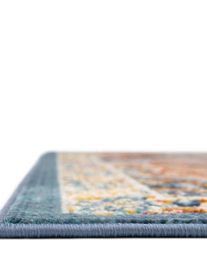 Blue 5' 1 x 7' 10 Budapest Rectangle Area Rug 70% Polypropylene & 30% Polyester With Cotton Backing Traditional Classical Room Carpet for Sale at Rug Engine